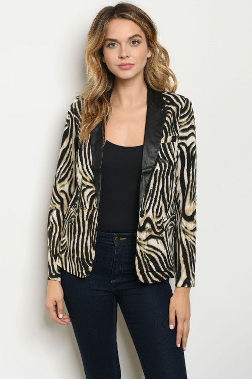 Zebra Blazer - Addysun