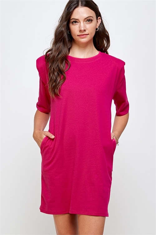fuschia beach dress